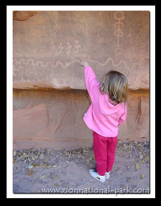 Zion Photo - Zion Petroglyphs