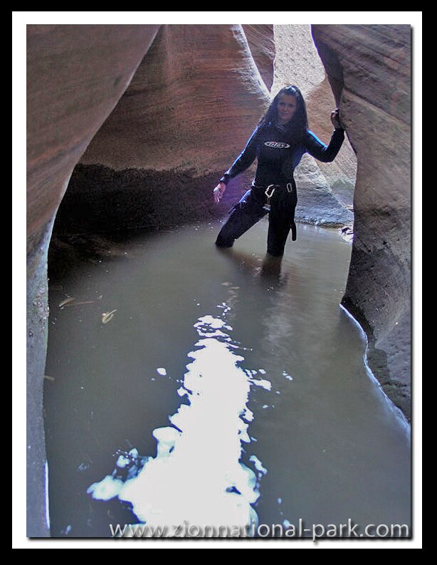 Tanya Milligan in Zion's Keyhole Canyon