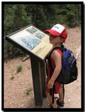  a boy in Bryce Canyon