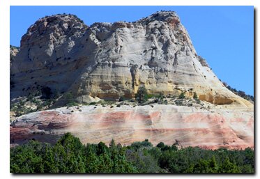 Diana's Throne on US Highway 89 at the entrance to the Coral Pink Sand Dunes
