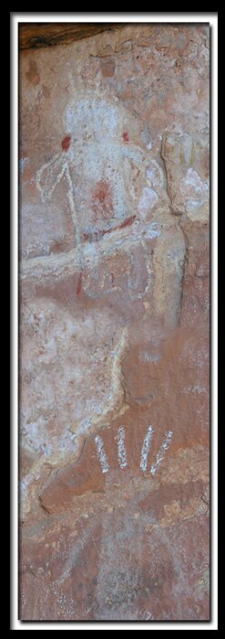 Pictographs - South fork Indian Canyon 