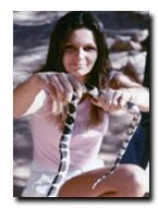 Tanya Milligan holding a Common King Snake