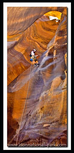 Zion History: site author in Pine Creek Canyon
