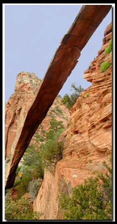 Zion's Visitor Center: Crawford Arch on Bridge Mountain