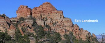 Red Dome - Canaan Mountain Exit Landmark
